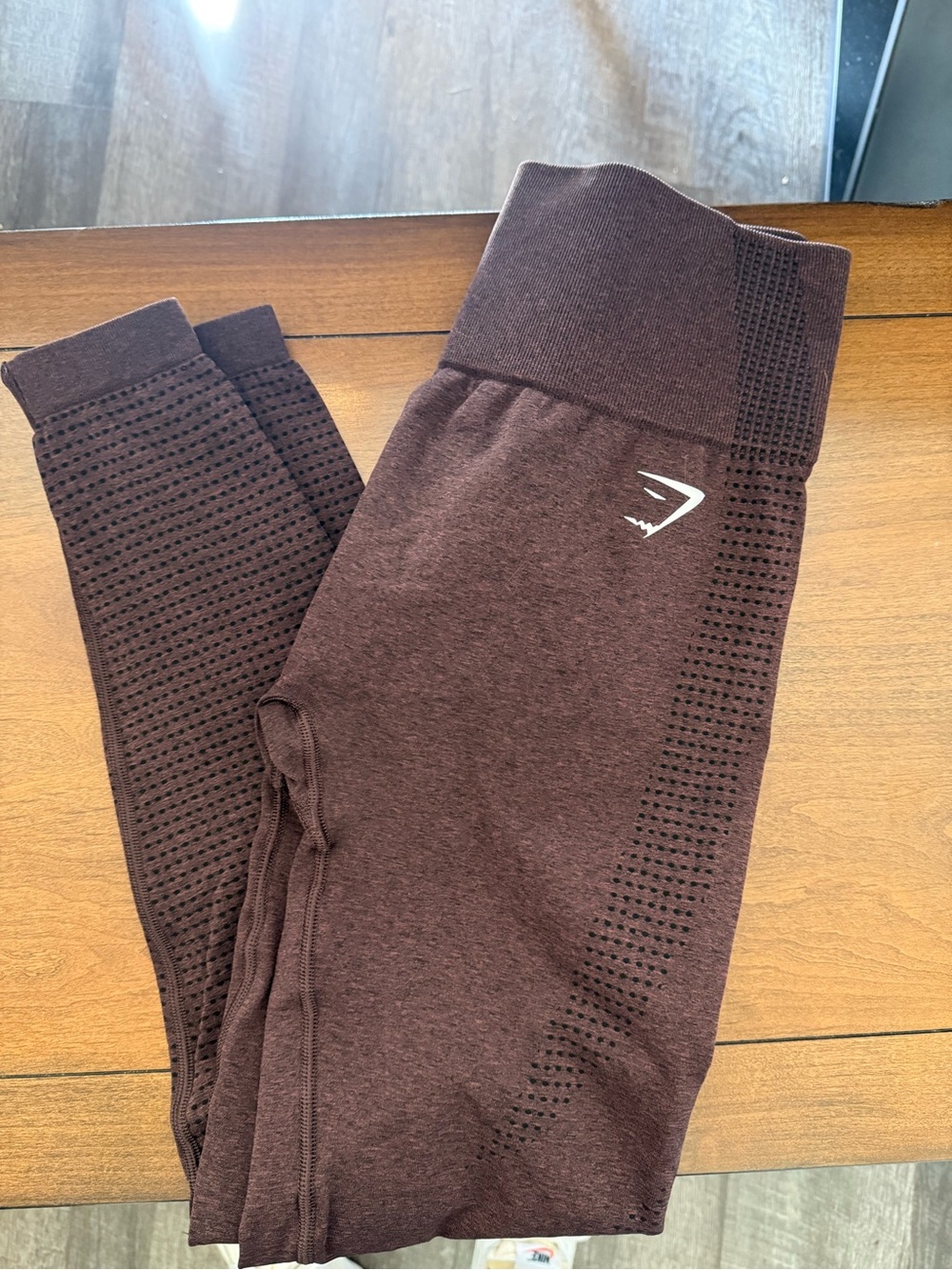 Gymshark Seamless Leggings in Deep Brown